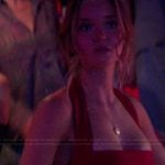 Hannah’s red mini dress on The Runarounds