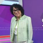 Sonia Sotomayor’s green check jacket on Today