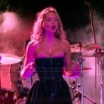 Sophia’s denim top and skirt on The Runarounds