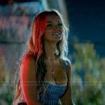 Sophia’s striped corset top on The Runarounds
