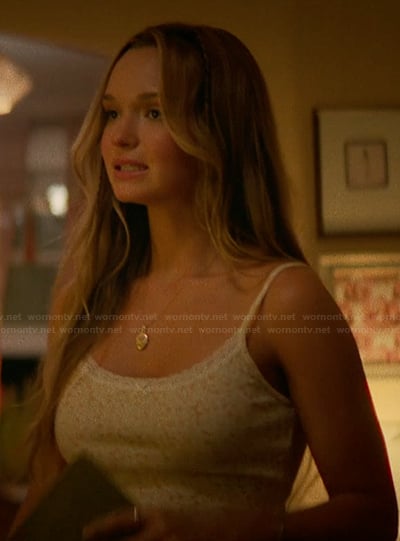 Sophia's floral print cami on The Runarounds
