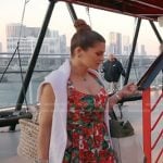Stephanie’s floral sweetheart mini dress on The Real Housewives of Miami