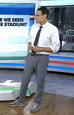 Steve Kornacki's grey sneakers on Today