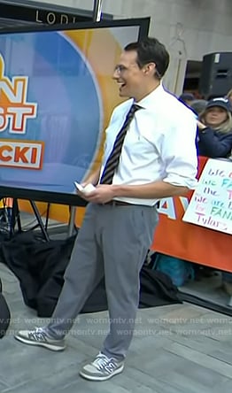 Steve Kornacki's grey sneakers on Today