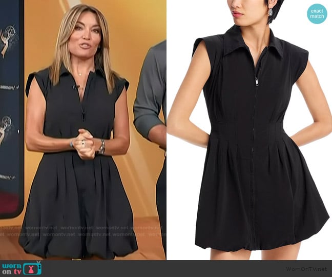 Steve Madden Dyanne Bubble Hem Minidress worn by Kit Hoover on Access Hollywood