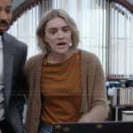Mare’s orange striped shirt on The Paper