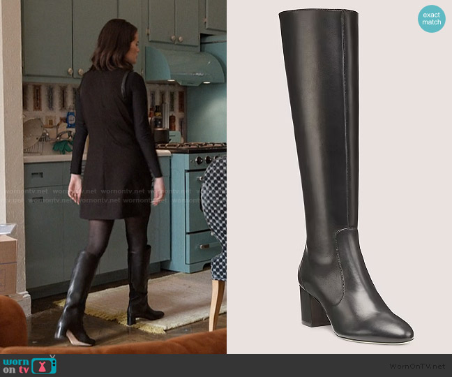 Stuart Weitzman Yuliana 60 Knee-High Zip Boot worn by Mabel Mora (Selena Gomez) on Only Murders in the Building