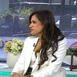 Dr. Sue Varma’s white double breasted blazer on Today
