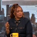 Sunny Anderson’s denim jacket on The Drew Barrymore Show