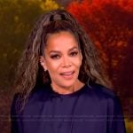 Sunny’s navy twist front dress on The View