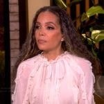 Sunny’s white ruffle blouse on The View