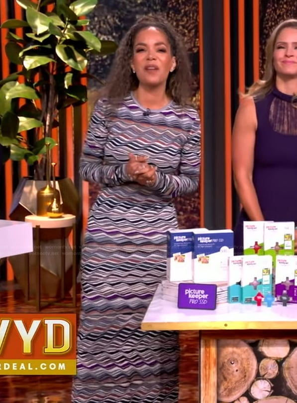 Sunny’s zig-zag print dress on The View