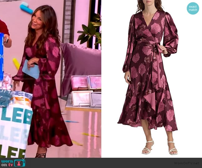 Tanya Taylor Blaire Floral A-Line Midi-Dress worn by Gretta Monahan on The View