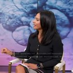 Dr. Tara Narula’s black striped polo dress on Good Morning America