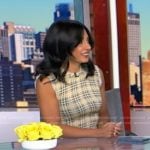 Dr. Tara Narula’s yellow wavy plaid dress on Good Morning America