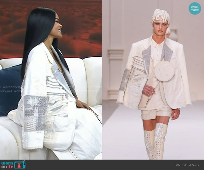 Thom Browne Fall 2024 Couture worn by Teyana Taylor on Today