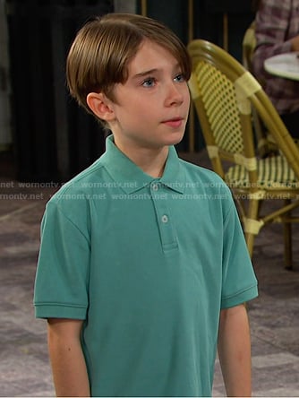 Thomas’s green polo on Days of our Lives
