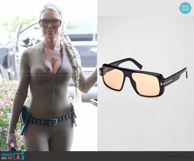 Tom Ford Turner 58MM Navigator Sunglasses worn by Gretchen Rossi on The Real Housewives of Orange County