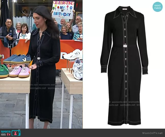 Tory Burch Jersey Knit Polo Dress worn by Sally Holmes on Today