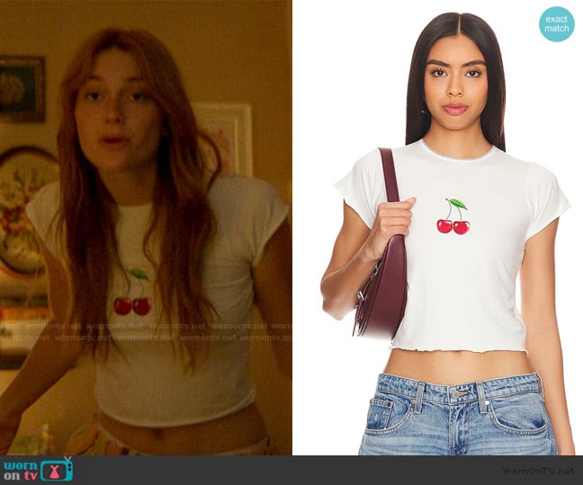 Tyler McGillivary X Revolve Cherry Tee worn by Ruthie Bender (Marley Aliah) on The Runarounds