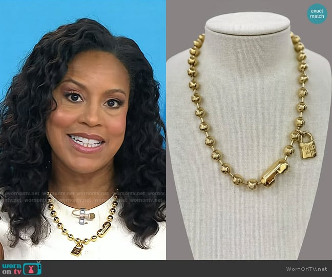 UNO De 50 Bead Necklace worn by Sheinelle Jones on Today