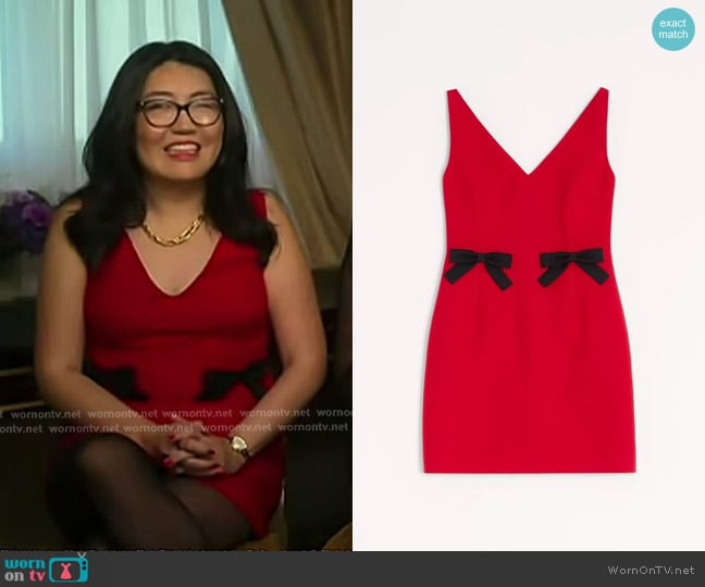 Valentino Crepe Couture Short Dres worn by Jenny Han on Today