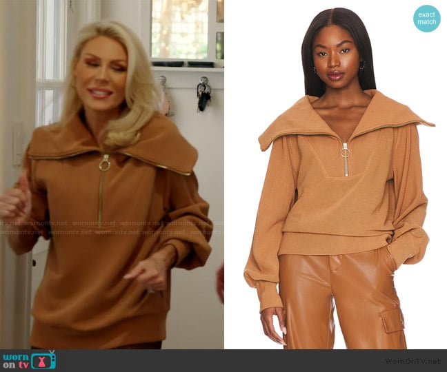 Varley Vine Half Zip Jacket worn by Gretchen Rossi on The Real Housewives of Orange County