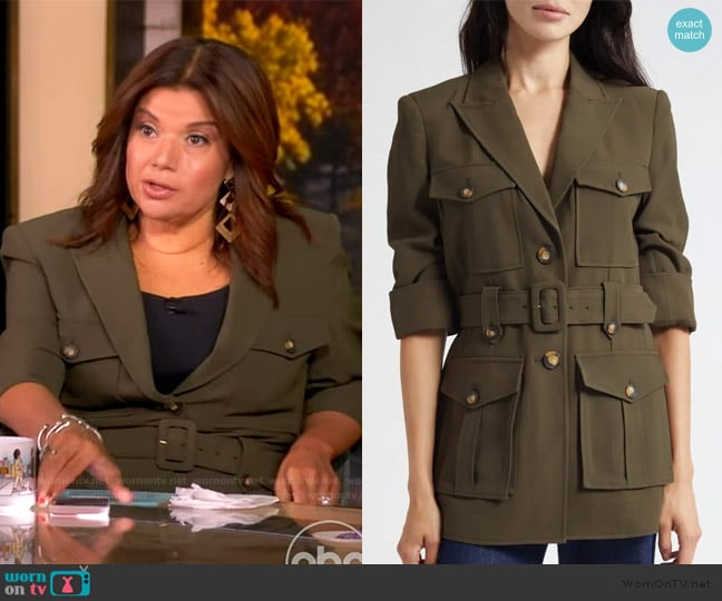 Veronica Beard Jones Dickey Jacket worn by Ana Navarro on The View