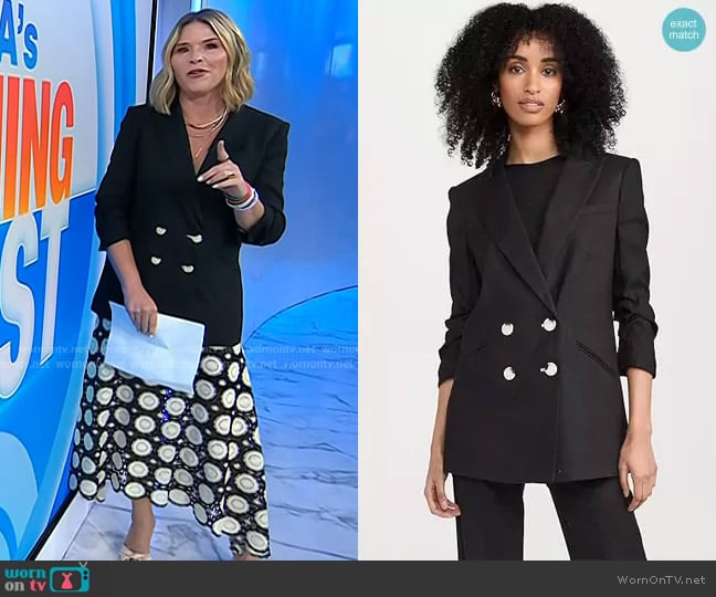 Veronica Beard Kiernan Dickey Jacket worn by Jenna Bush Hager on Today