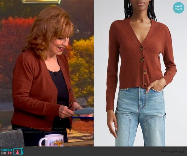 Veronica Beard Solene Cashmere Cardigan worn by Joy Behar on The View
