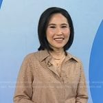 Vicky’s beige embellished shirt on Today