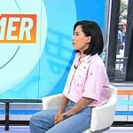 Vicky’s pink and blue ombre pumps on Today