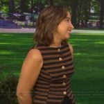 Victoria Lily Shaffer’s striped top on Live with Kelly and Mark