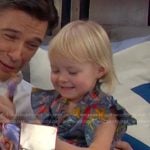 Victoria’s bow print dress on Days of our Lives