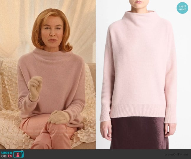 Vince Plush Cashmere Funnel-Neck Sweater worn by Camila White (Renée Zellweger) on Only Murders in the Building