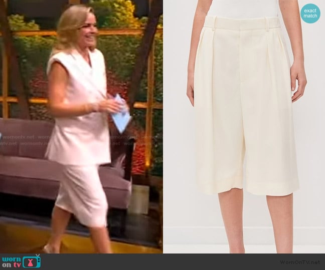 Wardrobe NYC Low Rise Shorts worn by Sara Haines on The View
