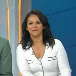 Laura’s white pleated dress on Today