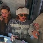 Whitney’s number print tee and camo pants on The Real Housewives of Salt Lake City