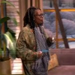Whoopi’s green floral print shirtdress on The View
