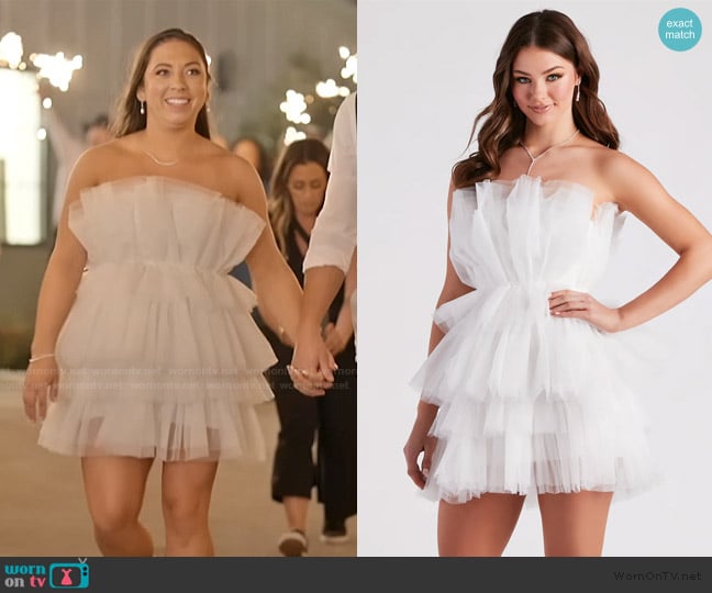 Windsor Kayla Tulle Short Party Dress worn by Alli Ventresca on The McBee Dynasty Real American Cowboys
