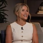 Witney Carson’s white button vest on E! News