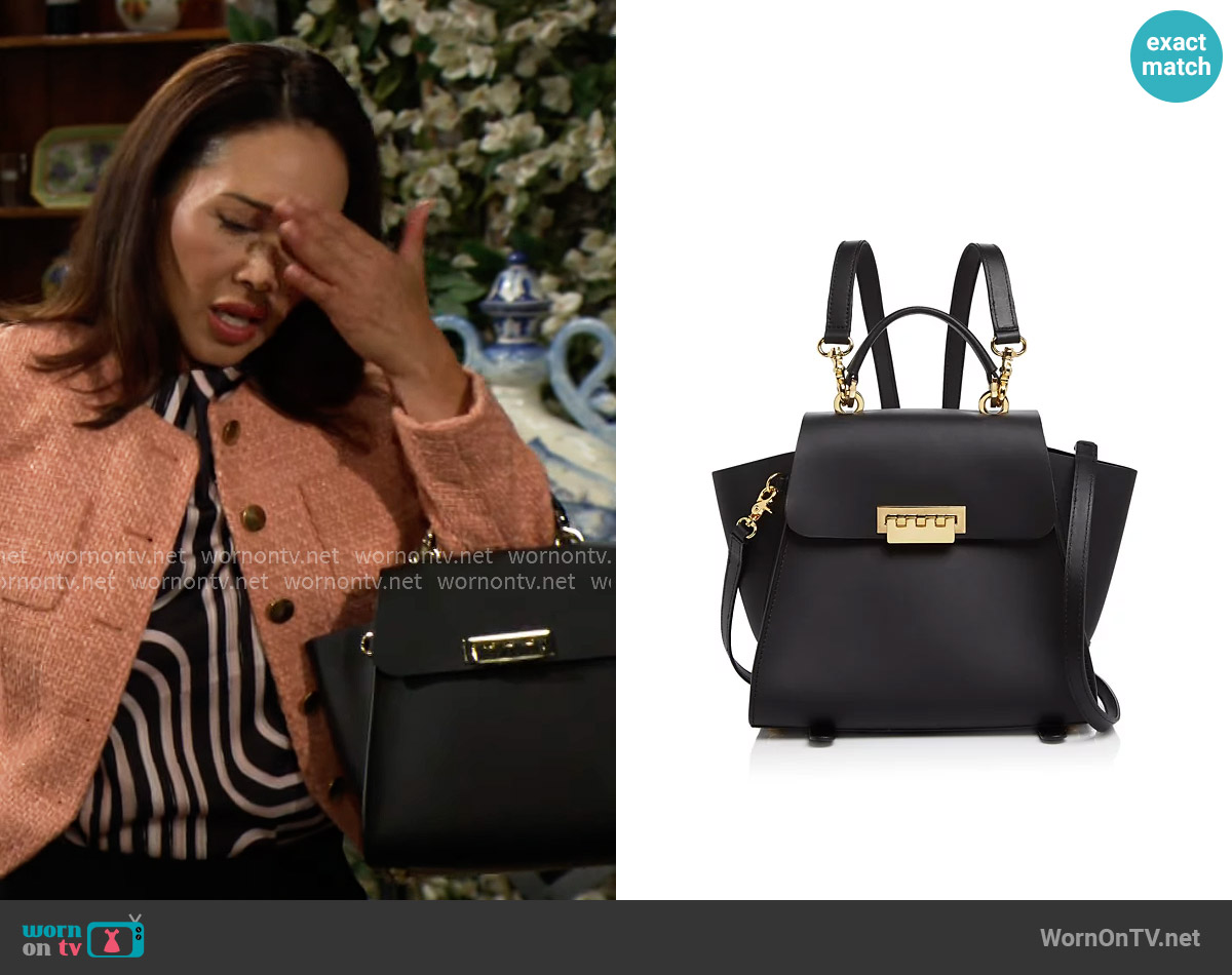 ZAC Zac Posen Eartha Iconic Convertible Backpack worn by Li Finnegan (Naomi Matsuda) on The Bold and the Beautiful