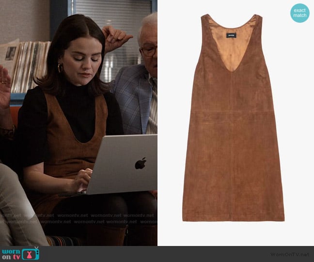 Zadig and Voltaire Rasha Suede Dress worn by Mabel Mora (Selena Gomez) on Only Murders in the Building