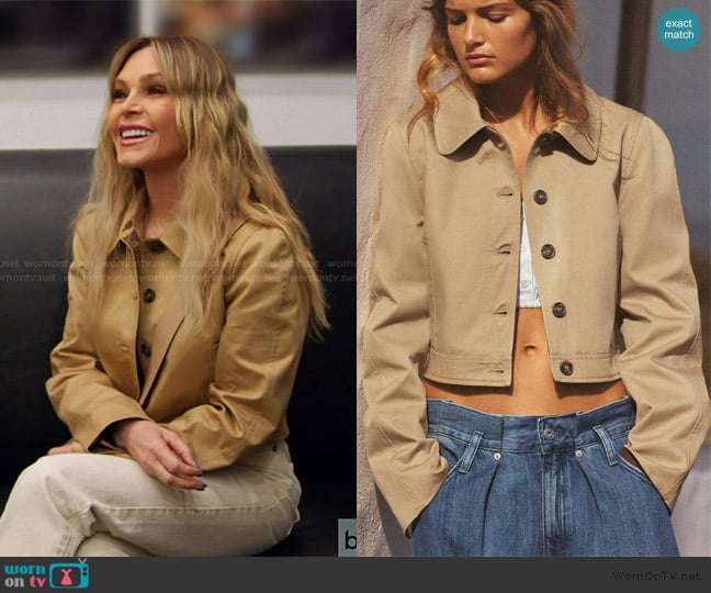 Zara Camel Jacket worn by Tamra Judge on The Real Housewives of Orange County