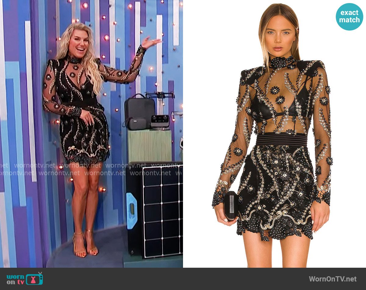 Zhivago Raise Your Hand Mini Dress worn by Rachel Reynolds on The Price is Right