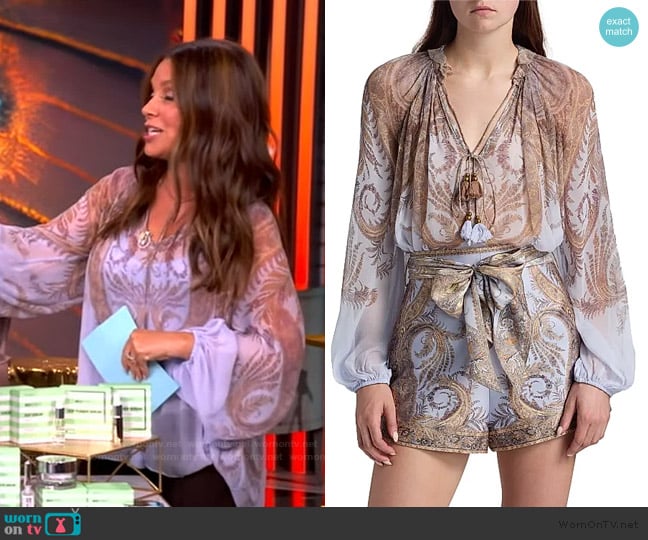Zimmermann Billow Blouse worn by Gretta Monahan on The View