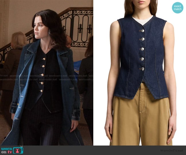 Mabel’s denim vest on OMITB
