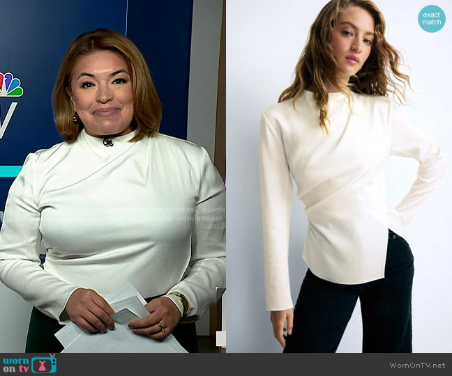 A.L.C. Kay Top worn by Gilma Avalos on NBC News Daily
