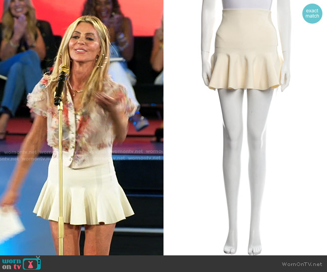 A.L.C. Ruffle Mini Skirt worn by Nicolle Kate  on The Golden Bachelor