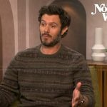 Adam Brody’s fairisle sweater on Access Hollywood